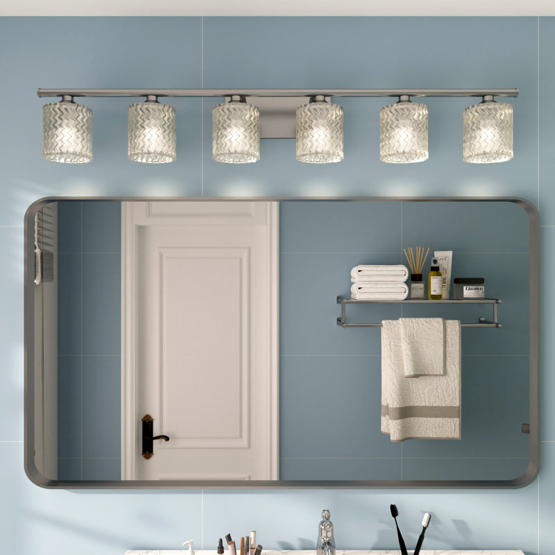 Willa Arlo™ Interiors Vernice 6 - Light Bathroom Steel Dimmable Vanity ...
